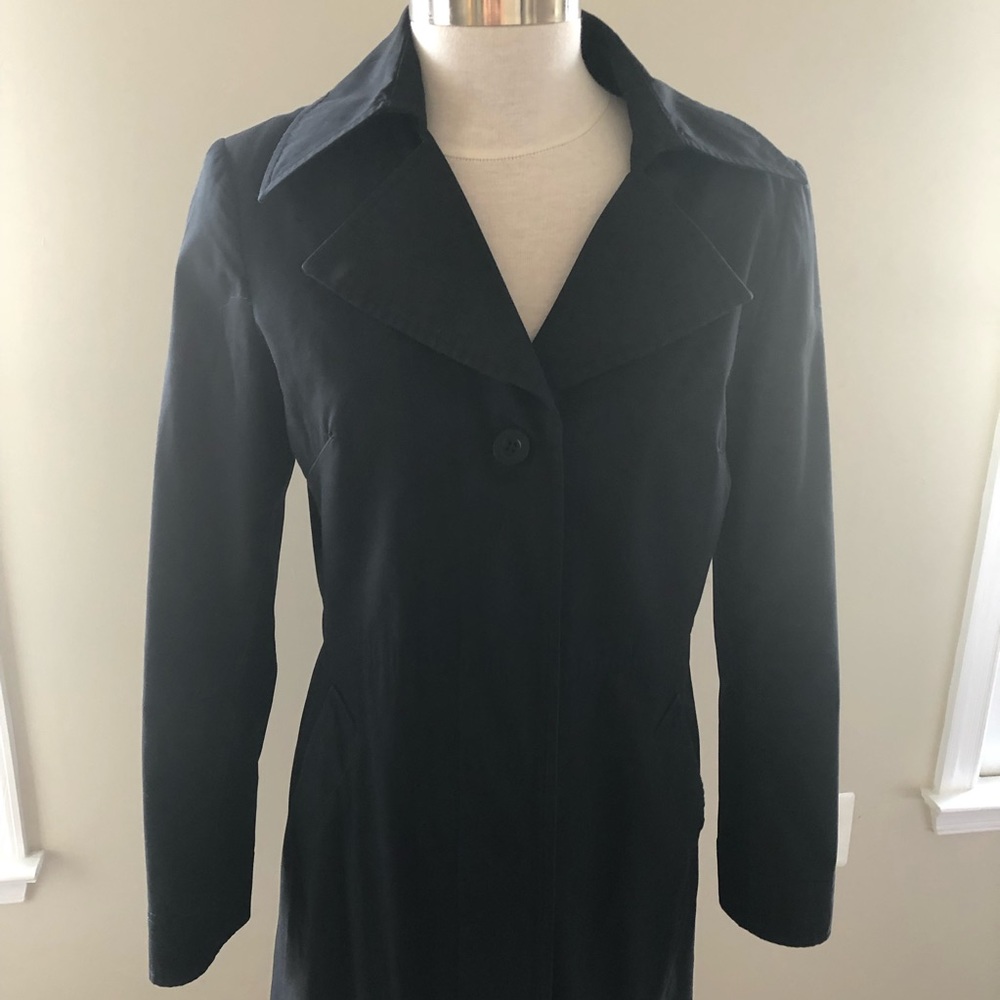 Black H&M trench coat